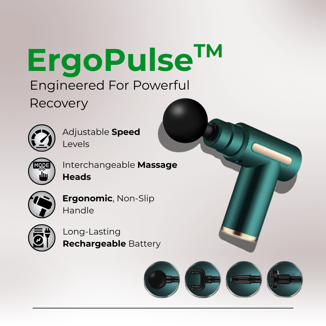 ErgoPulse™ – Advanced Purcussion Massage Gun