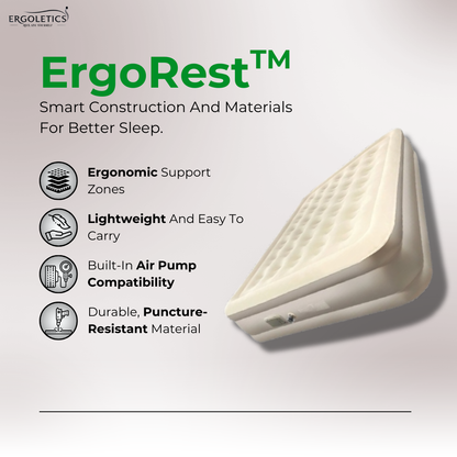 Ergorest™ – Premium Inflatable Air Bed Mattress for Ergonomic Sleep