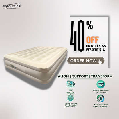 Ergorest™ – Premium Inflatable Air Bed Mattress for Ergonomic Sleep