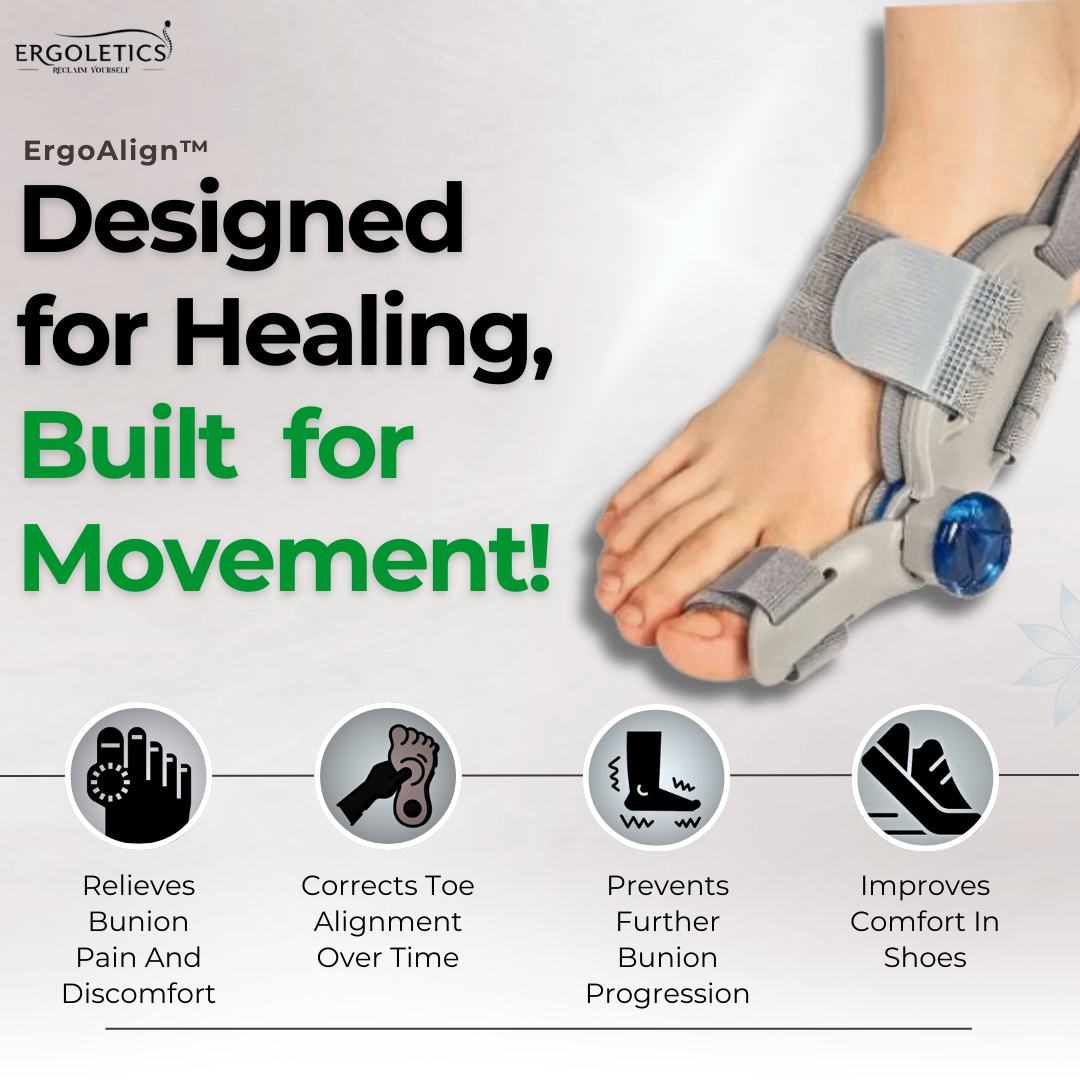 Ergoalign™ Bunion Corrector – Orthopedic Toe Separator for Pain Relief & Alignment