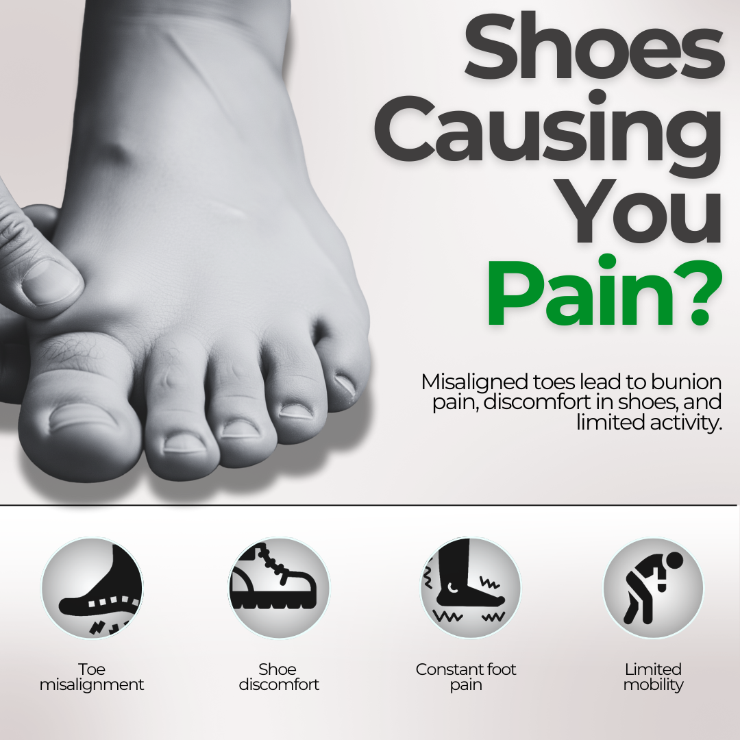 Ergoalign™ Bunion Corrector – Orthopedic Toe Separator for Pain Relief & Alignment