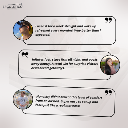 Ergorest™ – Premium Inflatable Air Bed Mattress for Ergonomic Sleep